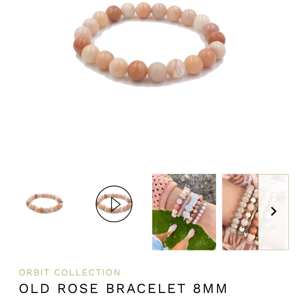 Old Rose Bracelet 21$